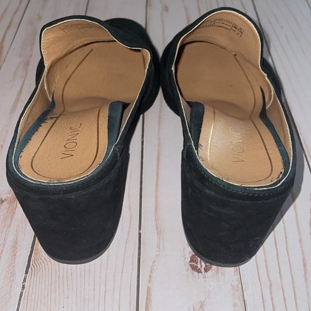VIONIC Presley Black Suede Mule Slip On - Picture 3 of 9